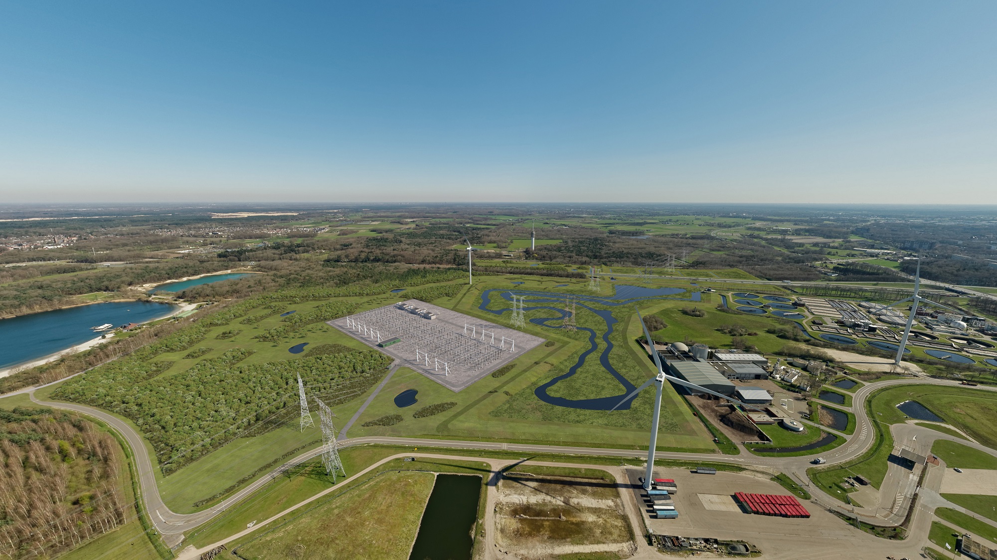 TenneT 380 kV-hoogspanningsstation